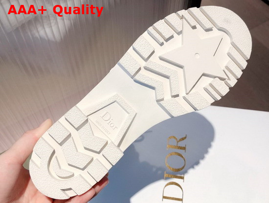 Dioriron Ankle Boot White Brushed Calfskin Replica