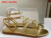 Diorissime Sandal in Gold Tone Laminated Lambskin and Silver Tone Strass Replica