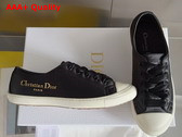Dioriviera Dior Lucky Sneaker in Black Satin Replica