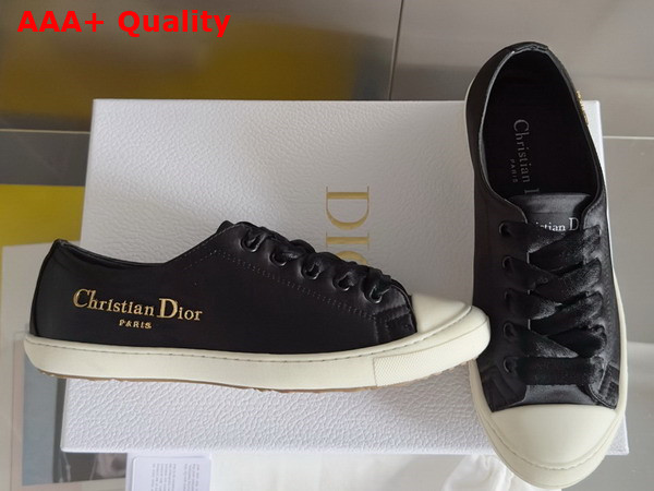 Dioriviera Dior Lucky Sneaker in Black Satin Replica