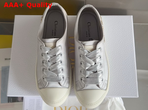 Dioriviera Dior Lucky Sneaker in Gray Satin Replica