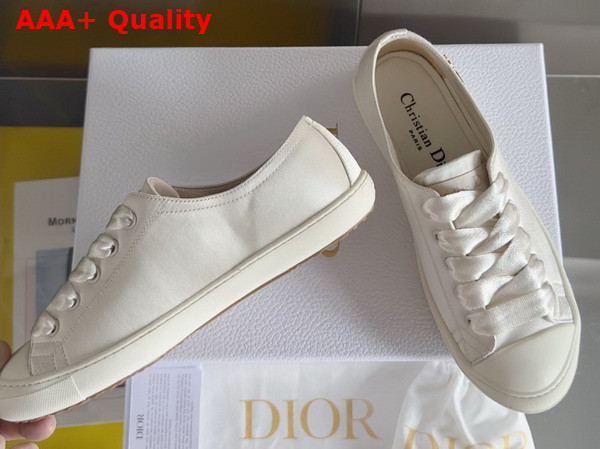 Dioriviera Dior Lucky Sneaker in White Satin Replica