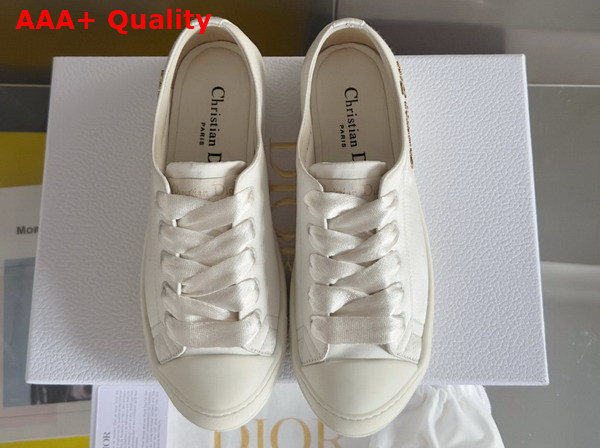 Dioriviera Dior Lucky Sneaker in White Satin Replica