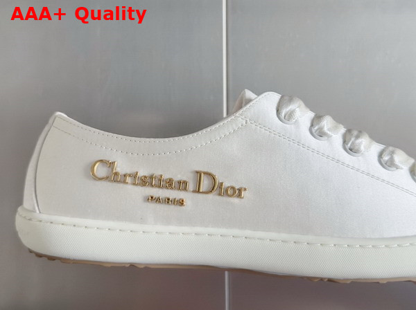 Dioriviera Dior Lucky Sneaker in White Satin Replica