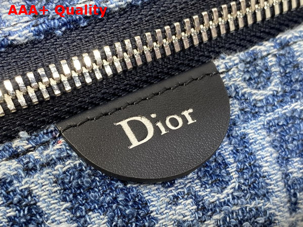Dioriviera Nomad Pouch in Blue Spongy Dior Oblique Fabric Replica