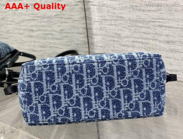 Dioriviera Nomad Pouch in Blue Spongy Dior Oblique Fabric Replica