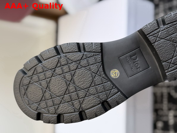 Diorly Ankle Boot Black Calfskin and Quilted Cannage Lambskin Replica
