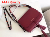 Diorodeo Calfskin Flap Bag in Scarlet Red Supple Calfskin Replica