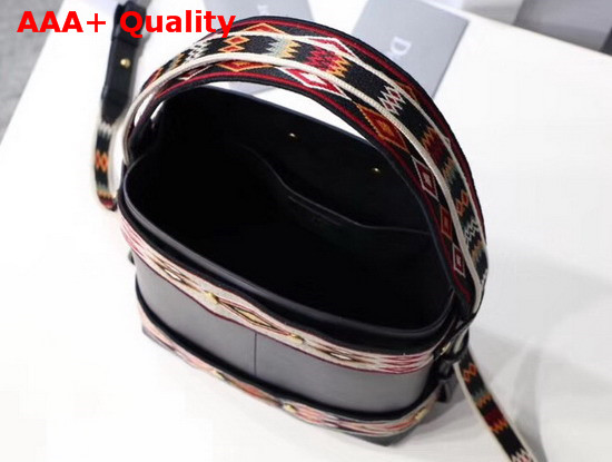 Diorodeo Calfskin Hobo Bag in Black Supple Calfskin Replica