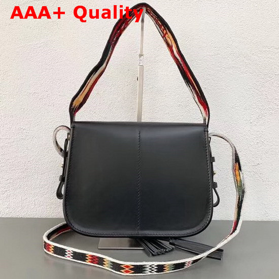 Diorodeo Flap Bag in Black Supple Calfskin Replica