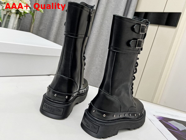 Diorquake Ankle Boot Black Calfskin Replica