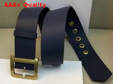Diorquake Belt in Blue Calfskin Replica