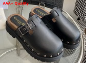 Diorquake Clog Black Calfskin Replica