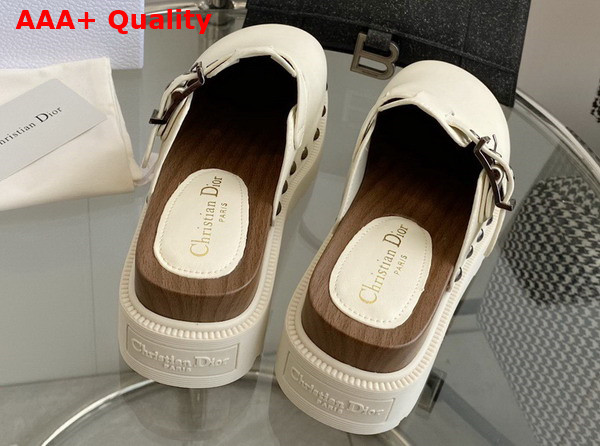 Diorquake Clog White Calfskin Replica