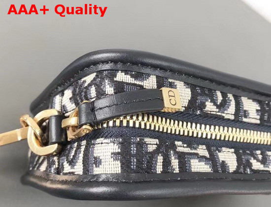 Diorquake Clutch in Blue Canvas Replica