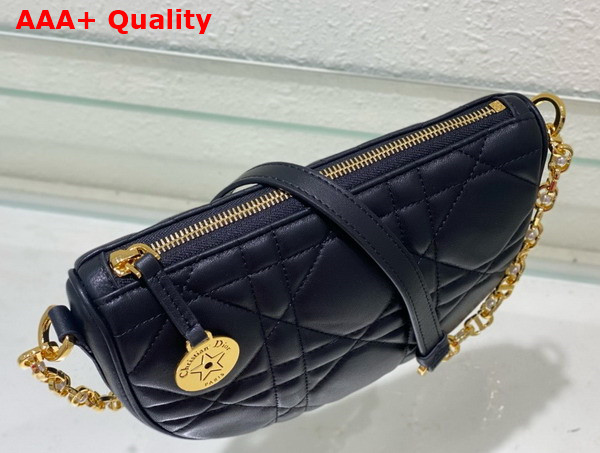 Diorstar Callisto Bag Black Macrocannage Lambskin Replica