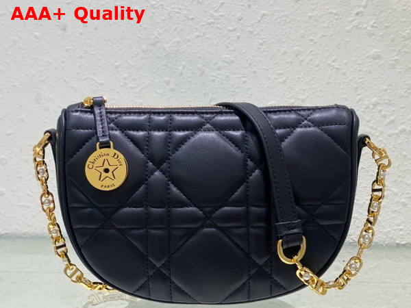 Diorstar Callisto Bag Black Macrocannage Lambskin Replica