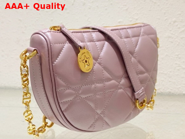 Diorstar Callisto Bag Pearl Pink Macrocannage Lambskin Replica