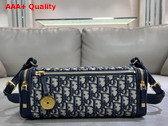 Diorstar East West Mini Handbag in Blue Dior Oblique Jacquard Replica