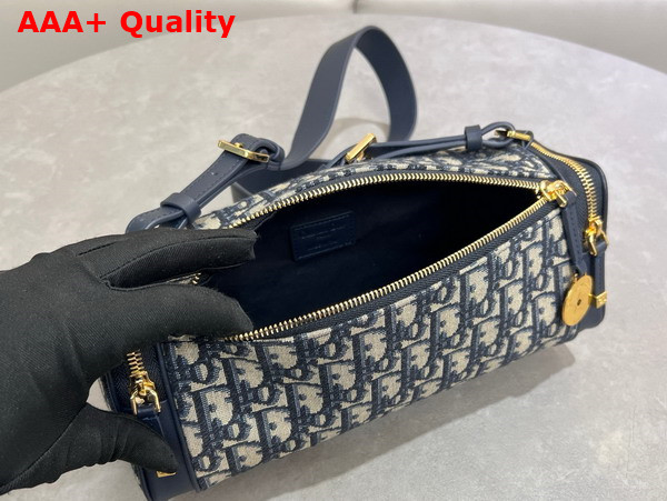 Diorstar East West Mini Handbag in Blue Dior Oblique Jacquard Replica