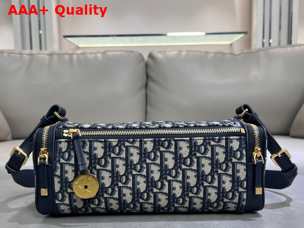 Diorstar East West Mini Handbag in Blue Dior Oblique Jacquard Replica