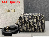 Diortravel Belt Pouch Blue Dior Oblique Jacquard Replica