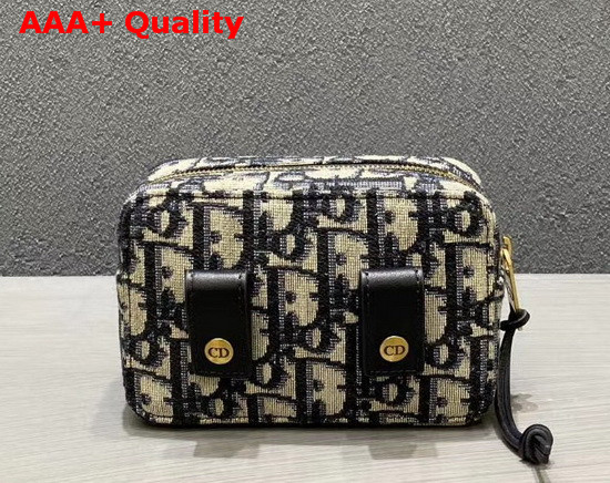 Diortravel Belt Pouch Blue Dior Oblique Jacquard Replica