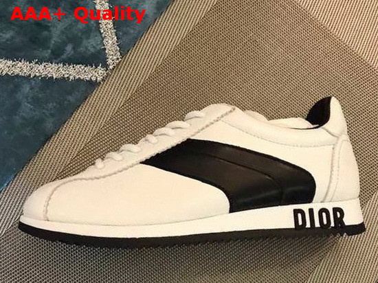 Diorun Trainer in White Calfskin Leather Replica
