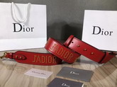 Jadior Studded Shoulder Strap in Red Calfskin For Sale