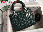 Lady Dior Bag in Cypress Green Cannage Lambskin Replica