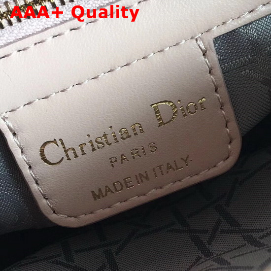 Lady Dior Bag in Pink Cannage Lambskin with Gold Tone Jewellery Replica