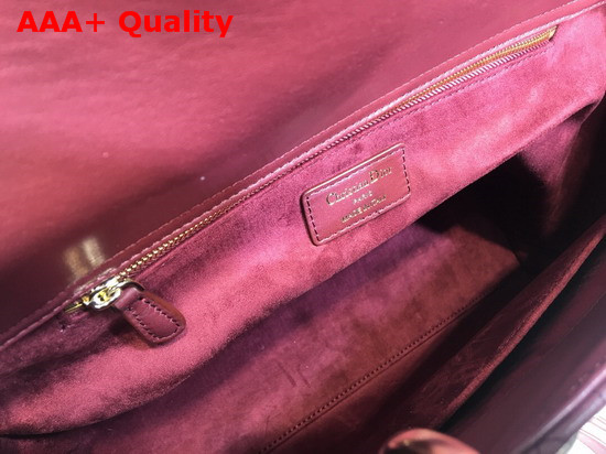 Lady Dior Lambskin Tote Bag in Amaranth Cannage Lambskin Replica