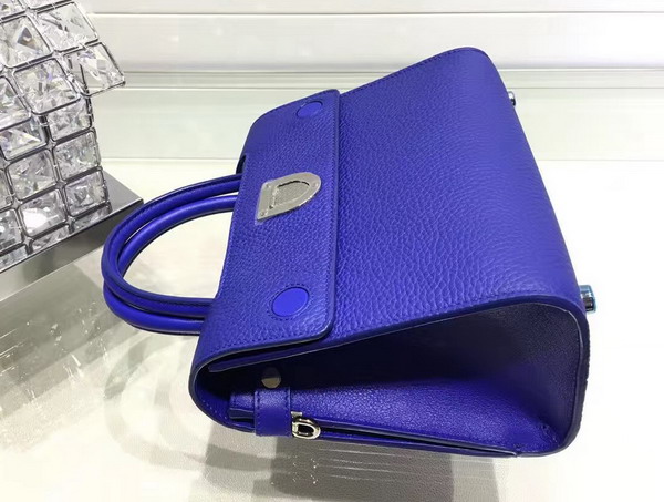 Mini Diorever Bag in Blue Bullcalf Leather for Sale