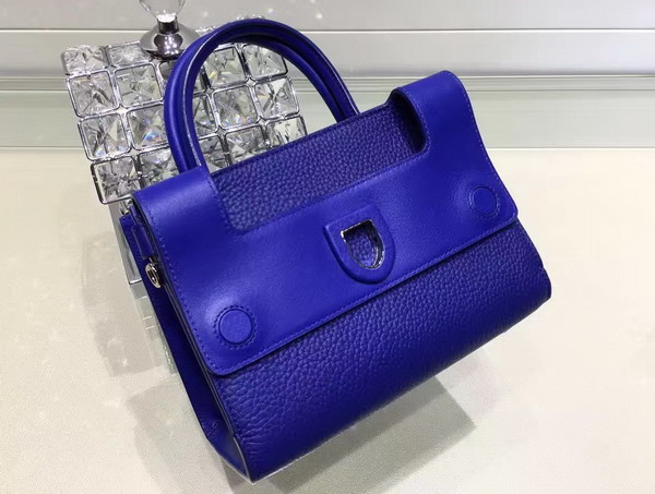 Mini Diorever Bag in Blue Bullcalf Leather for Sale