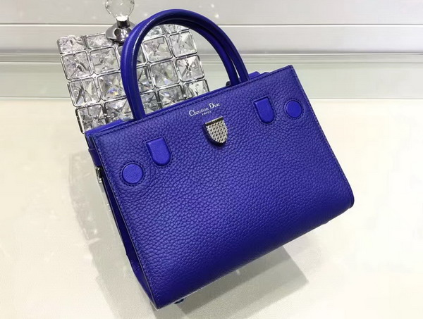Mini Diorever Bag in Blue Bullcalf Leather for Sale