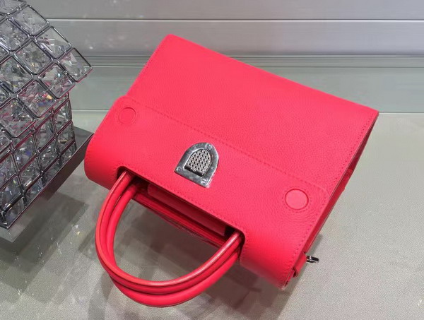 Mini Diorever Bag in Fluorescent Goji Pink Bullcalf Leather for Sale