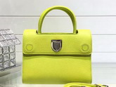 Mini Diorever Bag in Lemon Yellow Bullcalf Leather for Sale