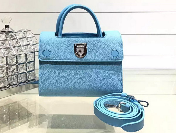 Mini Diorever Bag in Light Blue Bullcalf Leather for Sale