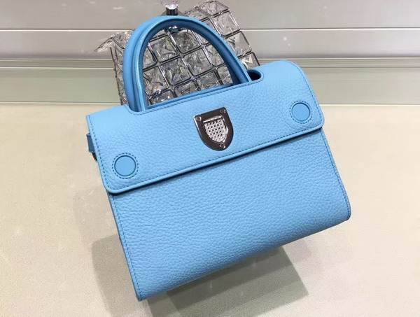 Mini Diorever Bag in Light Blue Bullcalf Leather for Sale