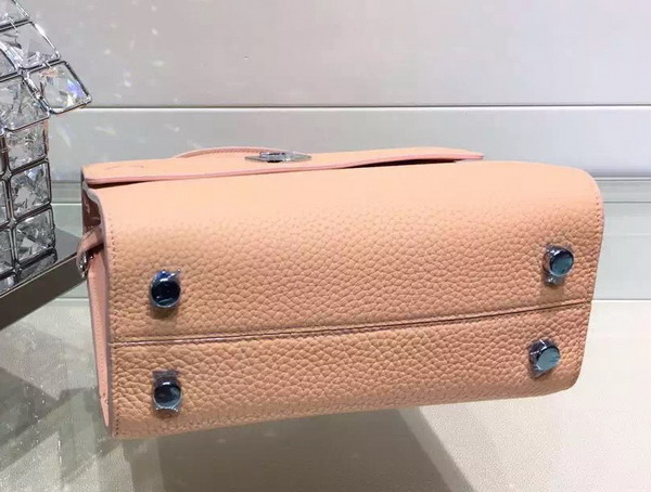 Mini Diorever Bag in Nude Pink Bullcalf Leather for Sale