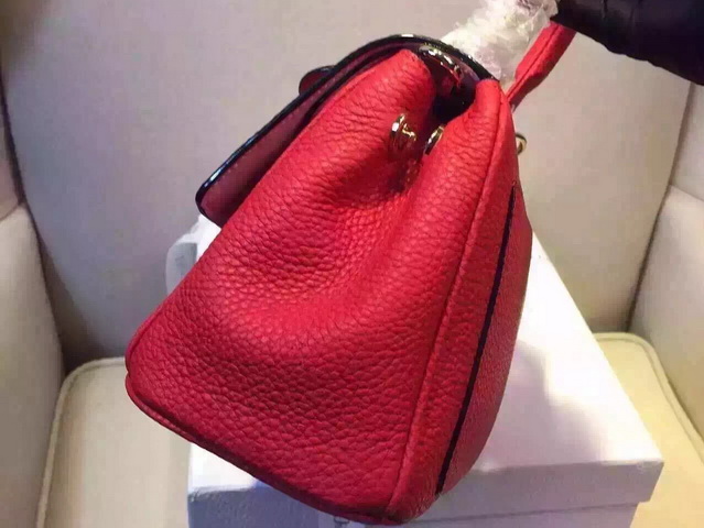 Small Be Dior Bag Red Bullcalf Leather for Sale