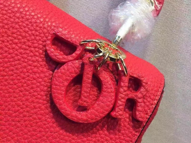 Small Be Dior Bag Red Bullcalf Leather for Sale