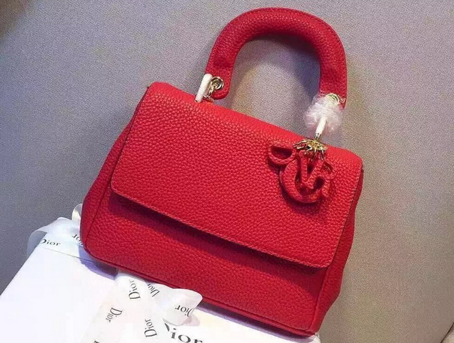 Small Be Dior Bag Red Bullcalf Leather for Sale