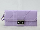 miss dior decouverte wallet in lavanda patent leather for Sale