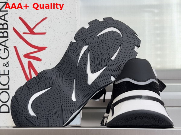 DG Country Road Nylon and Leather Sneakers Multicolor Black and White Replica