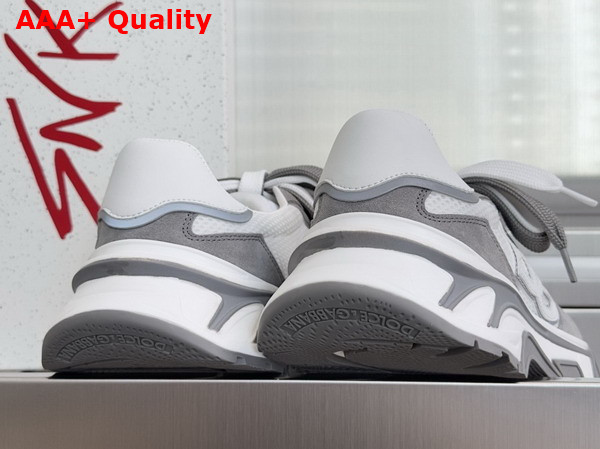 DG Country Road Nylon and Leather Sneakers Multicolor White and Grey Replica
