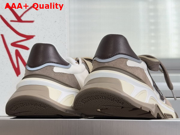 DG Country Road Sneakers in Fabric and Calfskin White and Beige Replica
