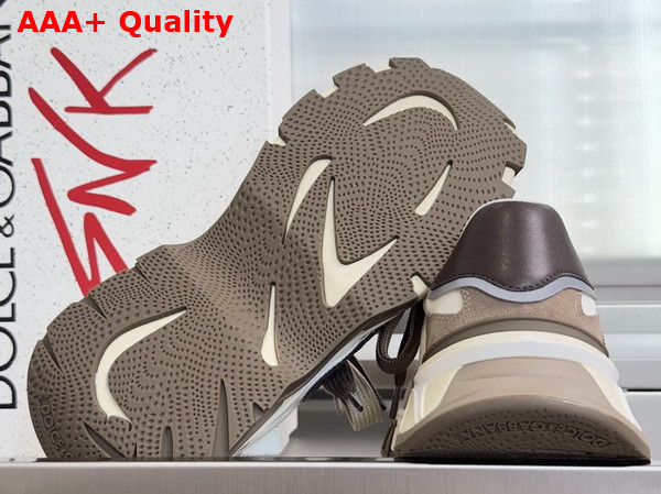 DG Country Road Sneakers in Fabric and Calfskin White and Beige Replica