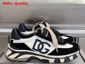 DG Country Road Sneakers in Fabric and Calfskin White and Black Replica