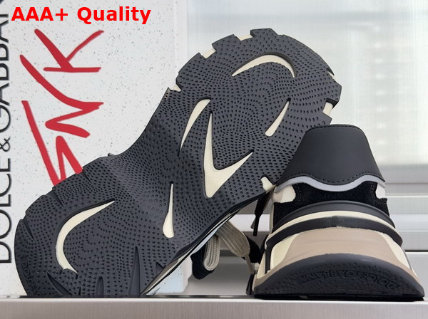 DG Country Road Sneakers in Fabric and Calfskin White and Black Replica